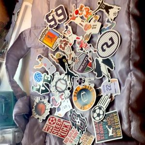 a pack of 29 sport stickers